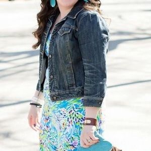 Lilly Pulitzer Denim Jacket Sz L